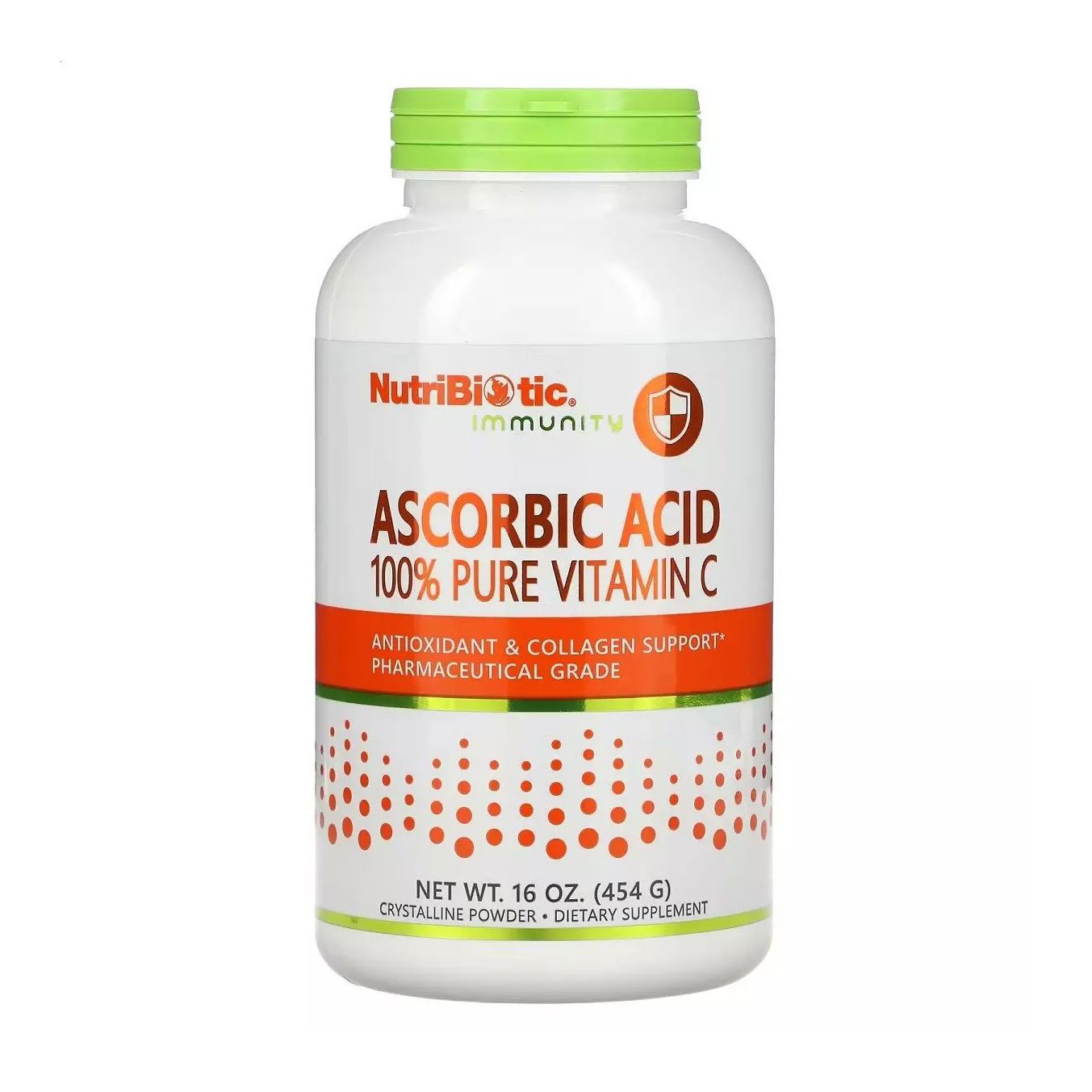 Вітамін C NutriBiotic Immunity Sodium Ascorbate Vitamin C в порошку, 454 г